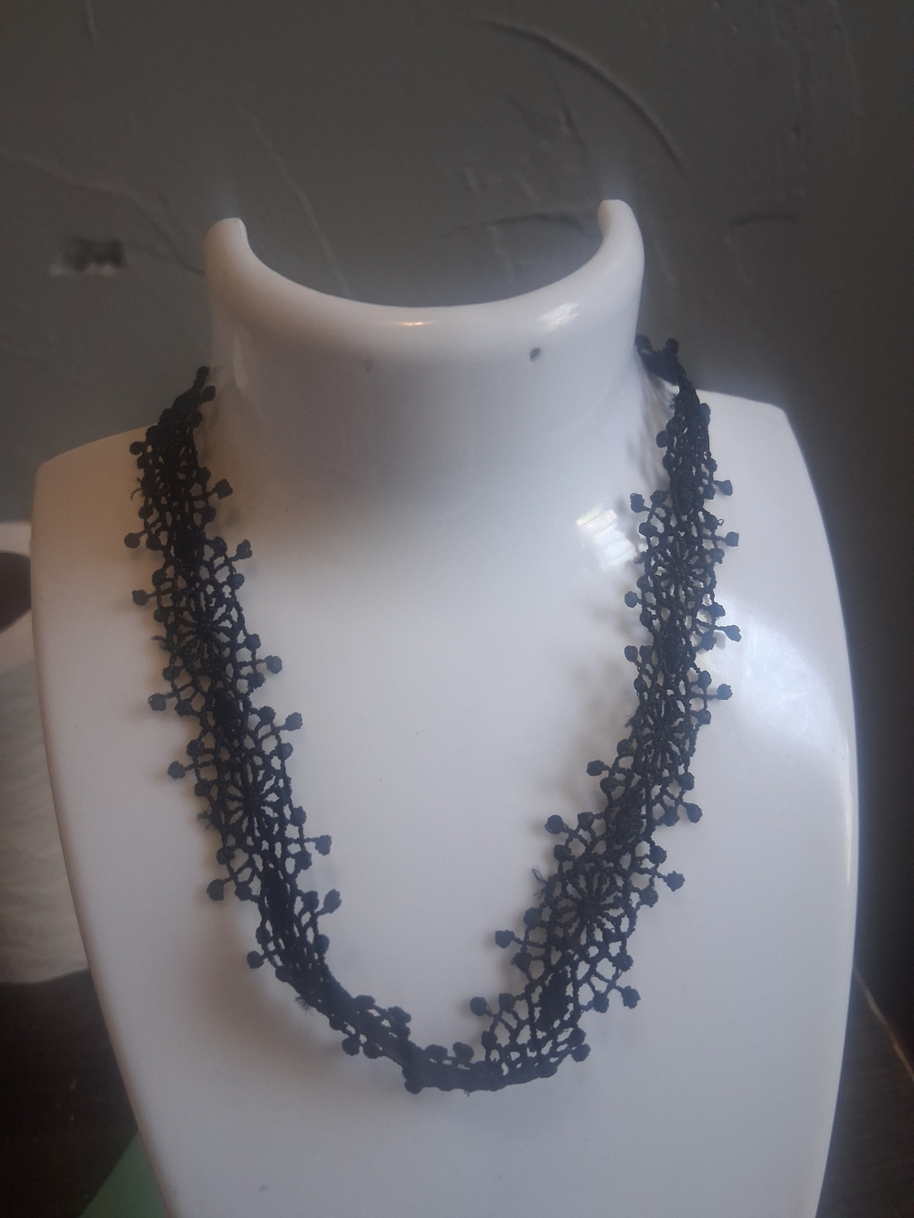 Chocker Delicate Black Lace Floral Necklace - Women's Jewelry